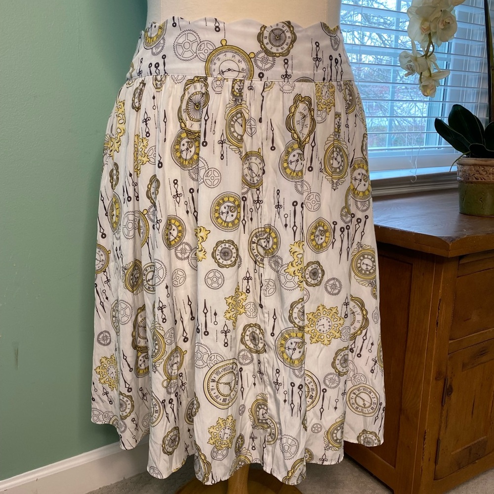 High waisted novelty skirt